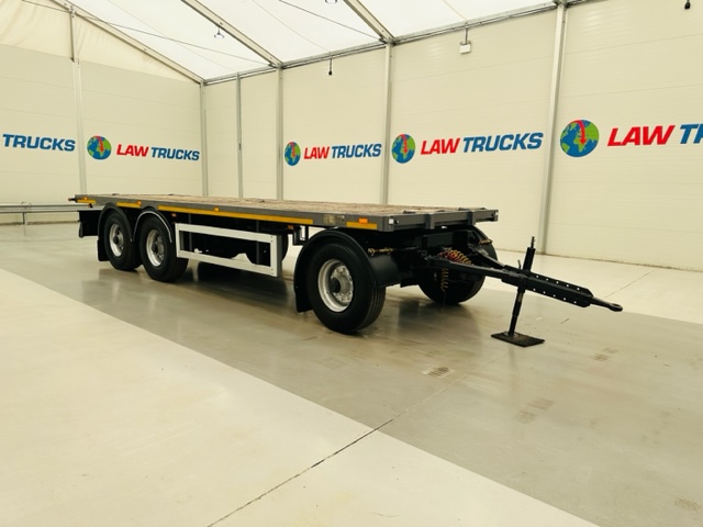 Fruehauf  Tri Axle Flatbed Drawbar Trailer
