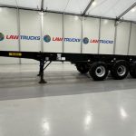 Dennison Tri Axle Sliding Skeletal Trailer BPW - thumbnail