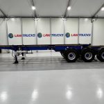 Dennison Tri Axle Sliding Skeletal Trailer BPW - thumbnail