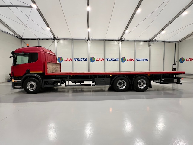 Scania P320 6×2 10 Tyre Rear Lift Flatbed