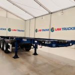 Montracon Tri Axle Sliding Skeletal Trailer BPW - thumbnail