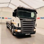 Scania R420 10 Tyre Rear Lift Flatbed - thumbnail