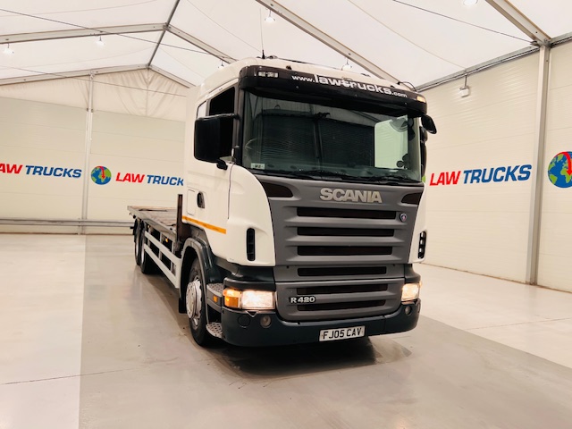 Scania R420 10 Tyre Rear Lift Flatbed
