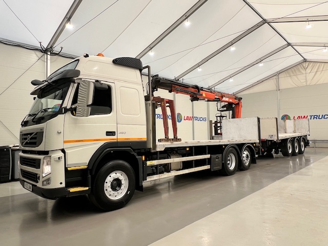 Volvo FM 450 Dropside Brick Grab Drawbar