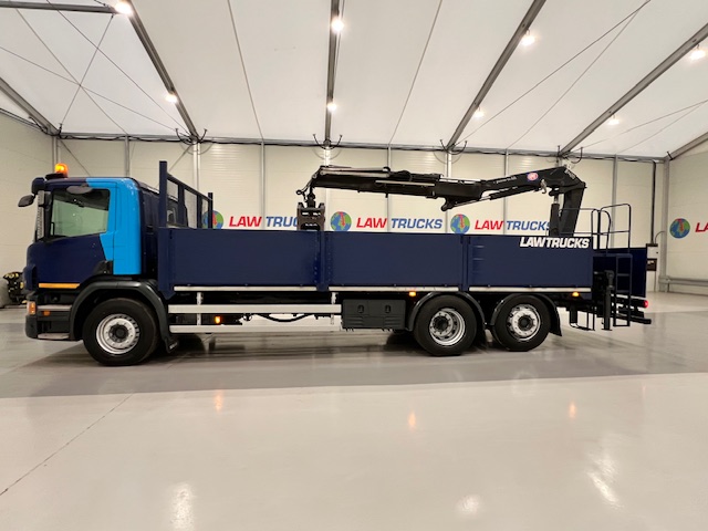 Scania P280 6×2 Rear Lift Dropside Brick Grab