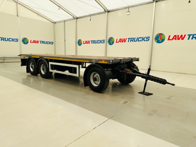 Fruehauf  Tri Axle Flatbed Drawbar Trailer