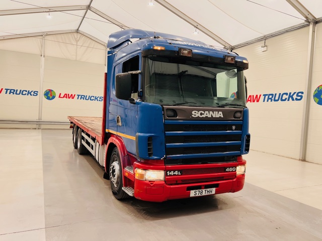Scania 144 460 10 Tyre Sleeper Cab Flatbed