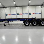 Dennison Tri Axle Sliding Skeletal Trailer BPW - thumbnail