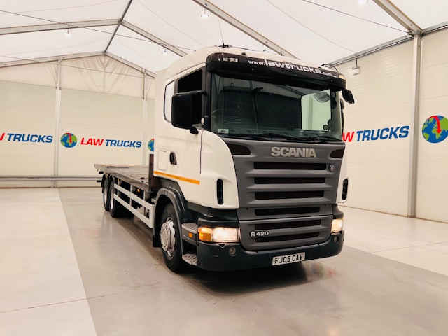 Scania R420 10 Tyre Rear Lift Flatbed