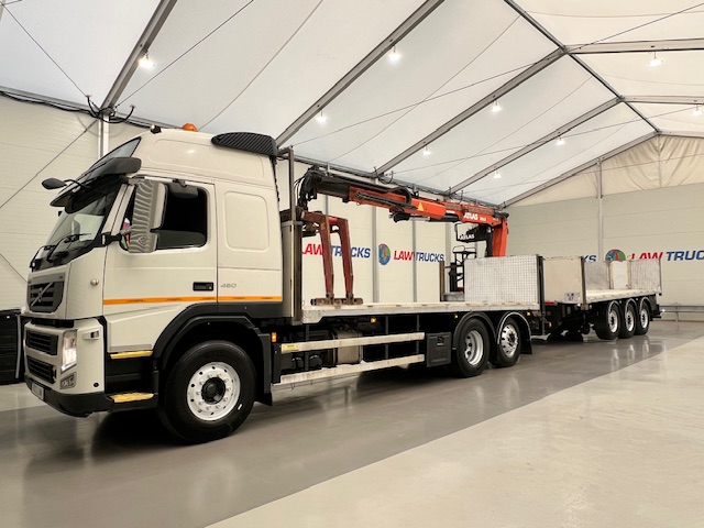 Volvo FM 450 Dropside Brick Grab Drawbar
