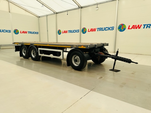 Fruehauf  Tri Axle Flatbed Drawbar Trailer