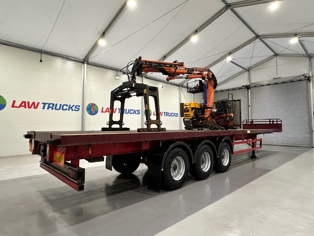 Montracon Tri Axle Flatbed Brick Grab Trailer