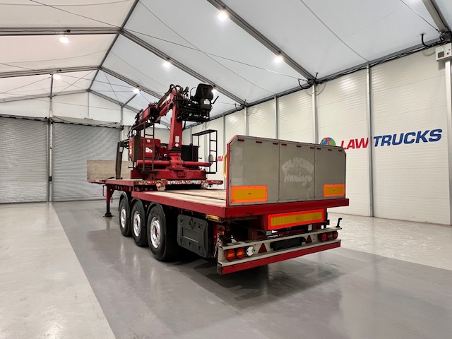 Corus Tri Axle Flatbed Brick Grab Trailer