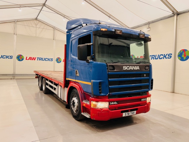 Scania 144 460 10 Tyre Sleeper Cab Flatbed