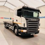 Scania R420 10 Tyre Rear Lift Flatbed - thumbnail