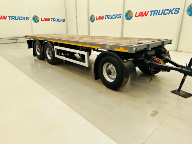 Fruehauf  Tri Axle Flatbed Drawbar Trailer