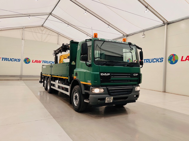 DAF CF75 310 Rear Lift Day Cab Dropside Brick Grab