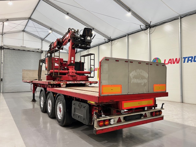 Corus Tri Axle Flatbed Brick Grab Trailer