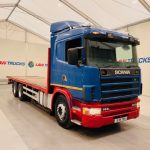 Scania 144 460 10 Tyre Sleeper Cab Flatbed - thumbnail