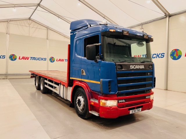 Scania 144 460 10 Tyre Sleeper Cab Flatbed