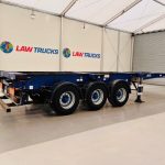 Montracon Tri Axle Sliding Skeletal Trailer BPW - thumbnail