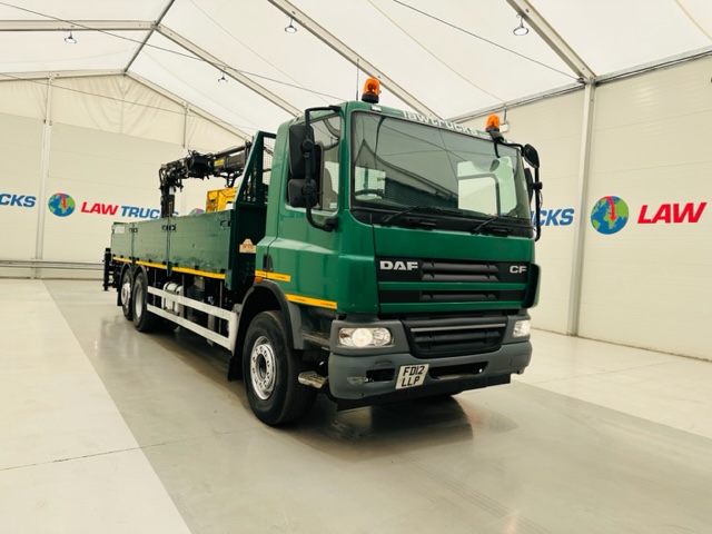 DAF CF75 310 Rear Lift Day Cab Dropside Brick Grab