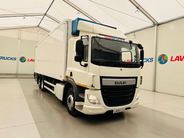 DAF CF 290 6×2 Rear Steer Fridge Box