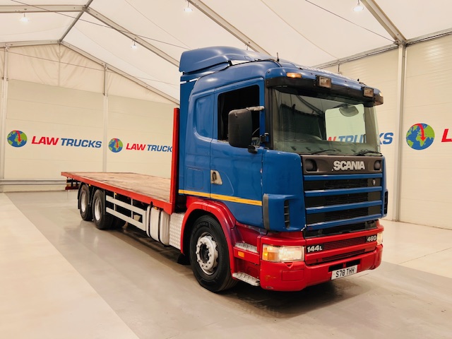 Scania 144 460 10 Tyre Sleeper Cab Flatbed
