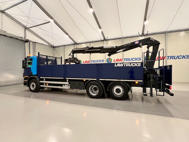 Scania P280 6×2 Rear Lift Dropside Brick Grab