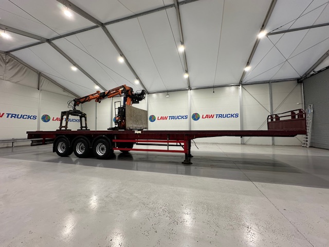Montracon Tri Axle Flatbed Brick Grab Trailer