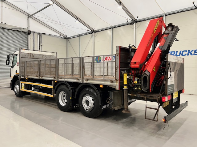 Renault C320 6×2 Day Cab Dropside with Crane