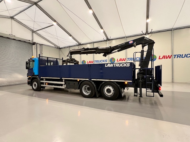 Scania P280 6×2 Rear Lift Dropside Brick Grab