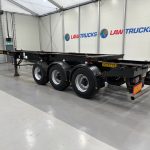 Dennison Tri Axle Sliding Skeletal Trailer BPW - thumbnail