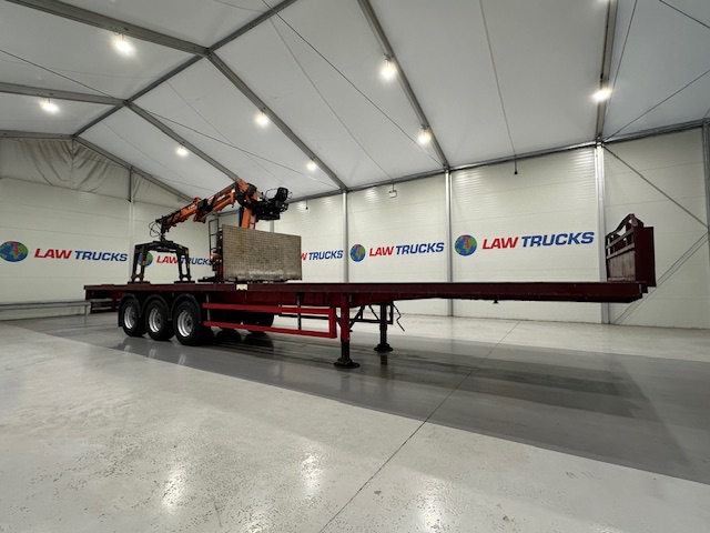 Montracon Tri Axle Flatbed Brick Grab Trailer