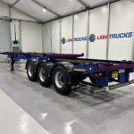 Dennison Tri Axle Sliding Skeletal Trailer BPW - thumbnail