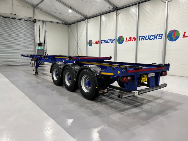 Dennison Tri Axle Sliding Skeletal Trailer BPW