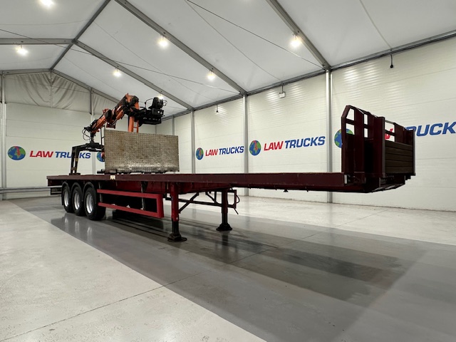 Montracon Tri Axle Flatbed Brick Grab Trailer