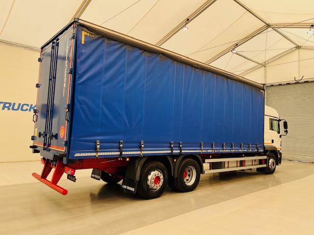 MAN TGS 26.340 6×2 Rear Steer Curtainsider