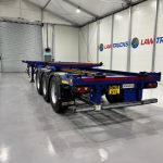 Dennison Tri Axle Sliding Skeletal Trailer BPW - thumbnail