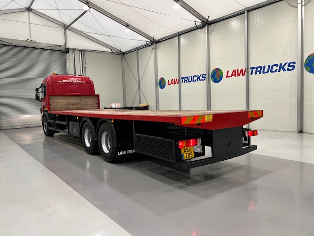 Scania P320 6×2 10 Tyre Rear Lift Flatbed
