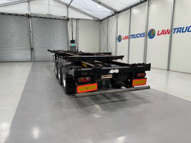 Dennison Tri Axle Sliding Skeletal Trailer BPW