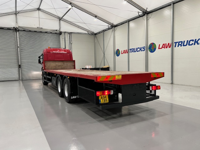 Scania P320 6×2 10 Tyre Rear Lift Flatbed