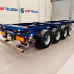 Montracon Tri Axle Sliding Skeletal Trailer BPW - thumbnail