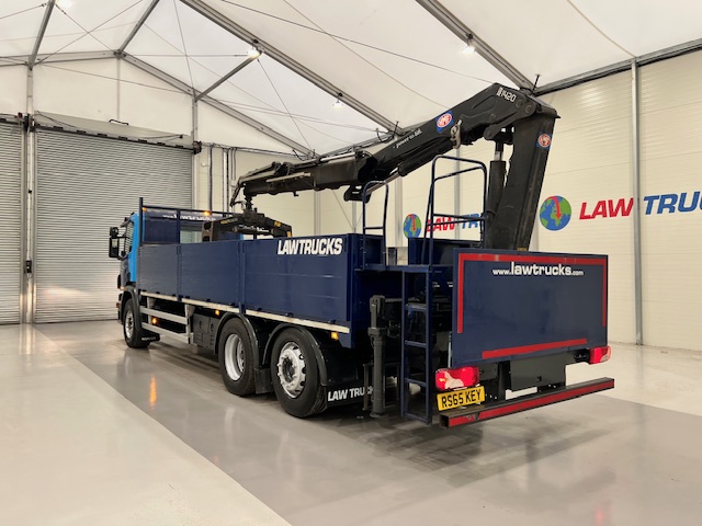 Scania P280 6×2 Rear Lift Dropside Brick Grab