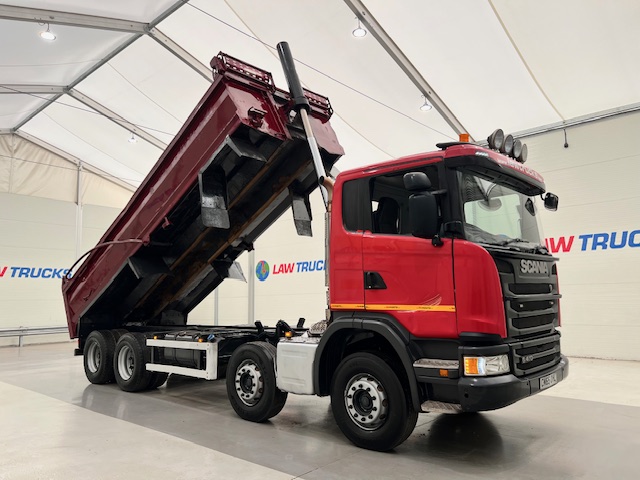 Scania G410 8×4 Rest Cab Steel Tipper