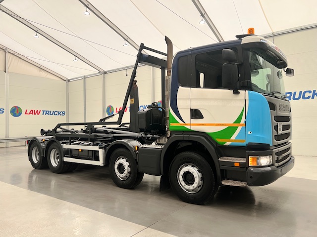 Scania G410 8×4 Rest Cab Hookloader Drawbar