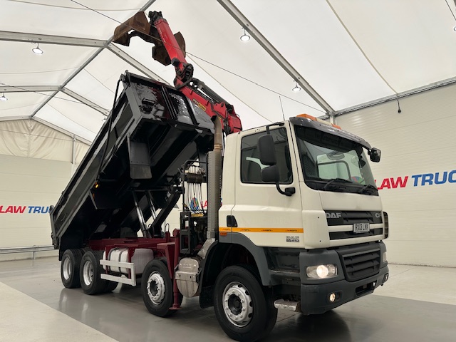 DAF CF85 410 8×4 Day Cab Steel Tipper Grab
