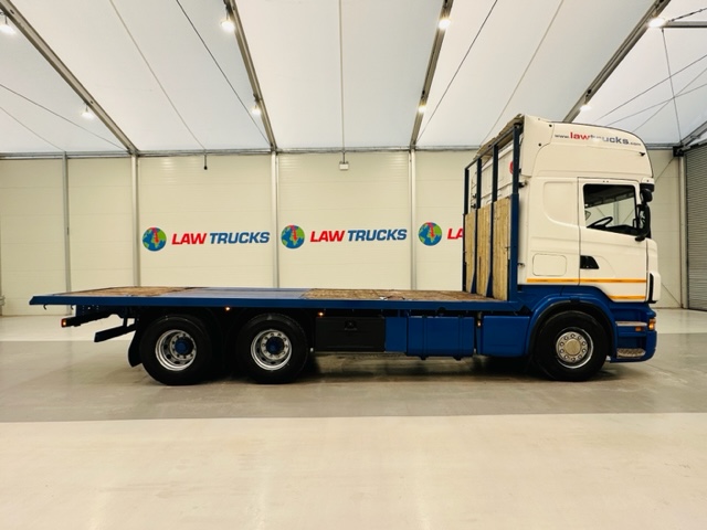 Scania R480 Rear Lift Sleeper Cab Flatbed Manual