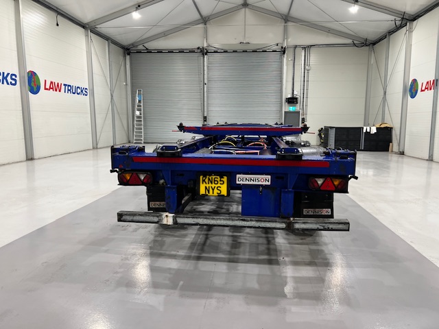 Dennison Tri Axle Sliding Skeletal Trailer BPW
