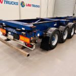 Montracon Tri Axle Sliding Skeletal Trailer BPW - thumbnail